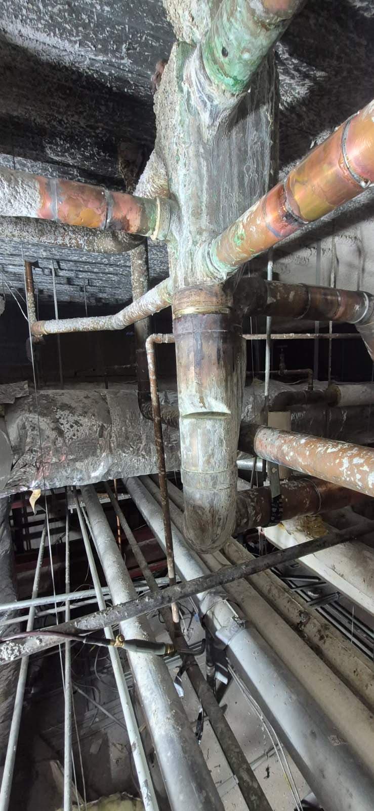 Solvent Waste System Repair in a Skyrise Building