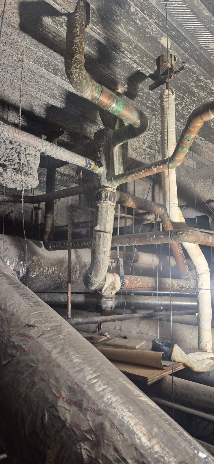 Solvent Waste System Repair in a Skyrise Building